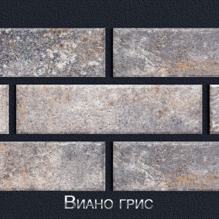 Віано гріс сіра Термопанель фасадна з клінкерною плиткою Віано гріс сіра купити