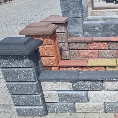 Кольори колотих блоків Кольори бетонного колотого паркану
